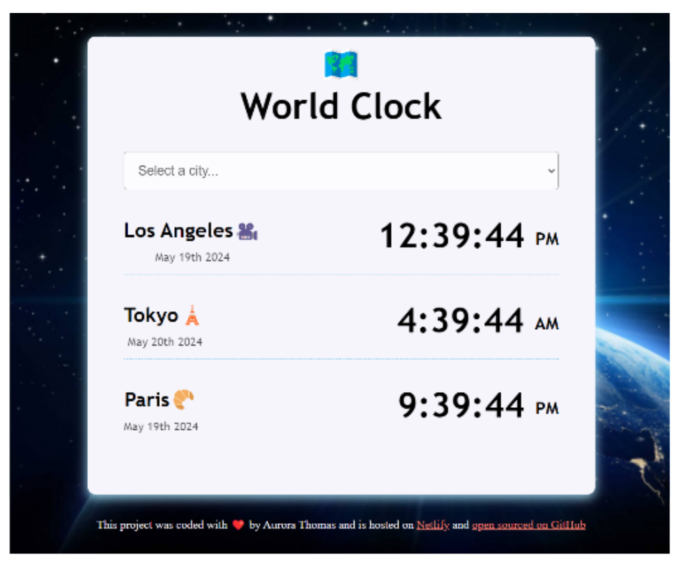 World-Clock-project